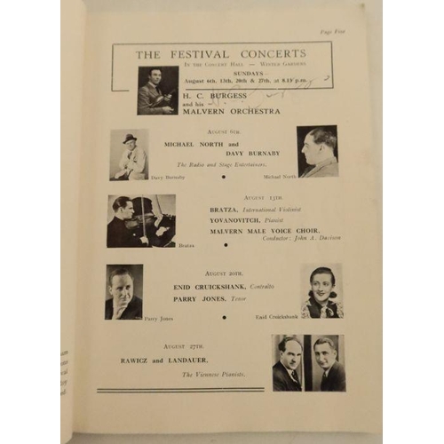 271 - A Malvern Festival Programme, signed to the front cover by Dame Laura Knight, signed internally by H... 