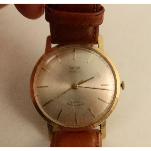 358 - A Tudor Prince self winding gold plated gentleman's wrist watch