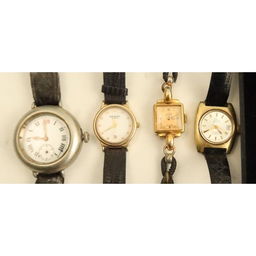 361 - A Raymond Weil ladies wrist watch, together with a Certina ladies wrist watch and 3 others