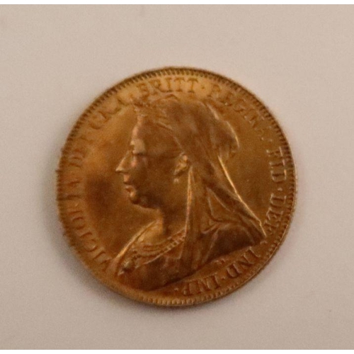 386 - A Victorian gold sovereign, dated 1900