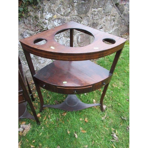 39 - Two similar mahogany bedside cabinets/washstands, together with a corner wash stand