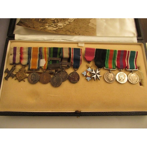 397 - 2 family groups of medals, comprising Colonel C.M.Clode Military Cross trio, India General Service M... 