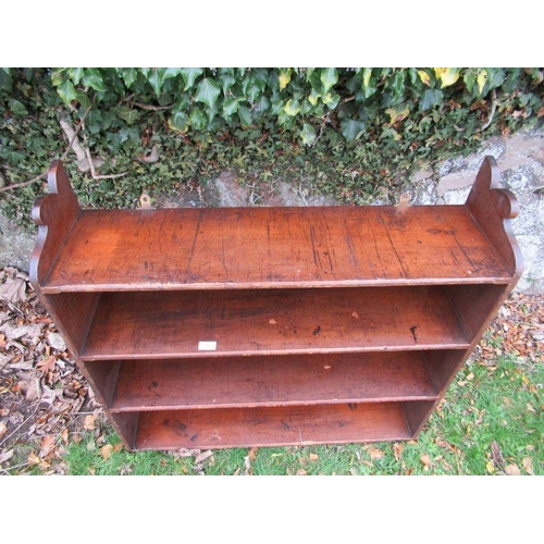 41 - A mahogany set of shelves, width 36ins