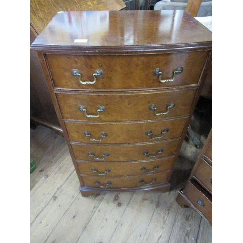 53 - Two reproduction chests of drawers, together with a coffer, width 19.5ins, height 46ins, width 24ins... 