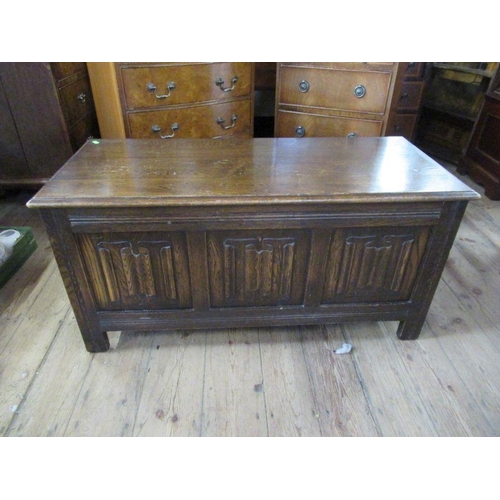 53 - Two reproduction chests of drawers, together with a coffer, width 19.5ins, height 46ins, width 24ins... 