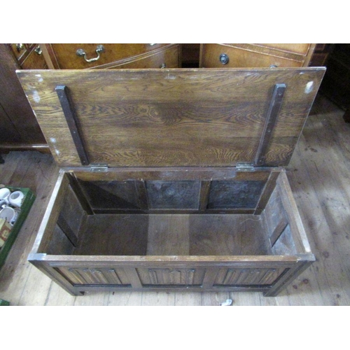 53 - Two reproduction chests of drawers, together with a coffer, width 19.5ins, height 46ins, width 24ins... 