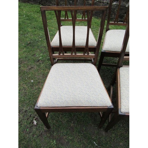 54 - A set of six 19th century dining chairs