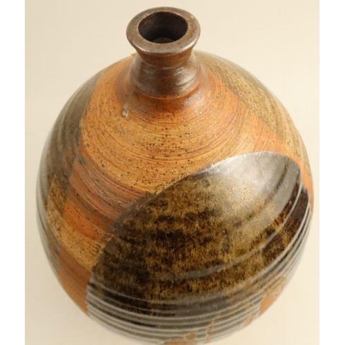 571 - A Drymen pottery stoneware flagon, by Shirley Anne Bracewell