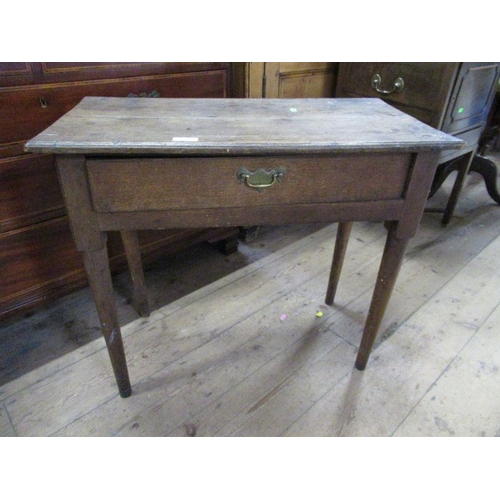 80 - Am Antique oak side table, width 27ins, height 24ins, depth 14ins