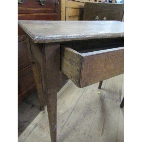 80 - Am Antique oak side table, width 27ins, height 24ins, depth 14ins