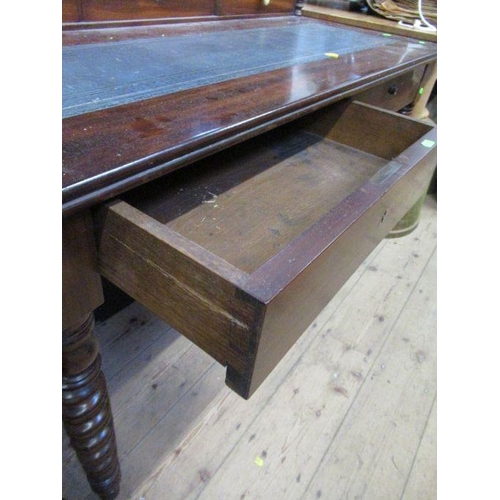 86 - A 19th century mahogany desk, width 45ins, height 46ins