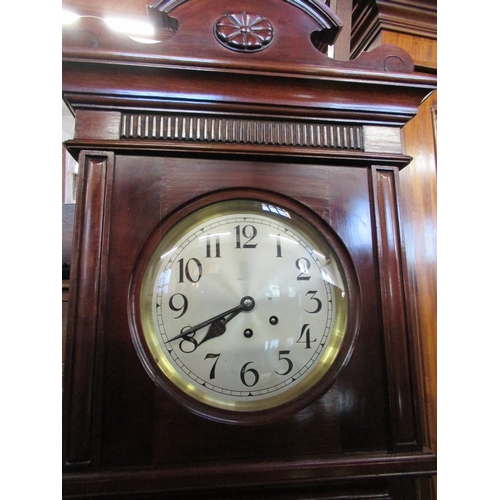 93 - A 20th century mahogany case long case clock