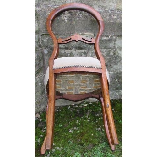 12 - A set of six 19th century mahogany balloon back dining chairs