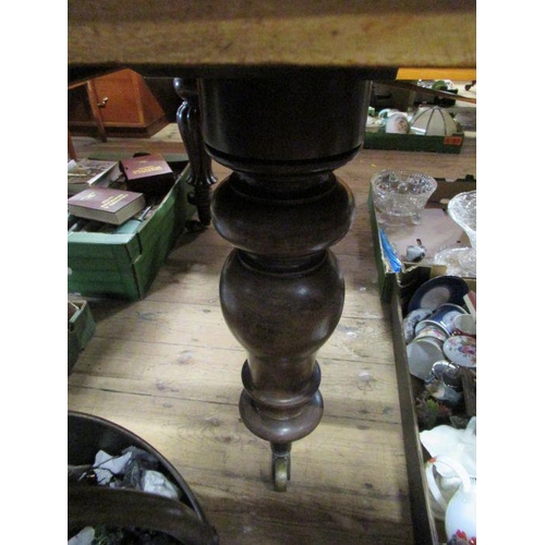 29 - A 19th century extending dining table height 30ins width  56 ins x  55ins