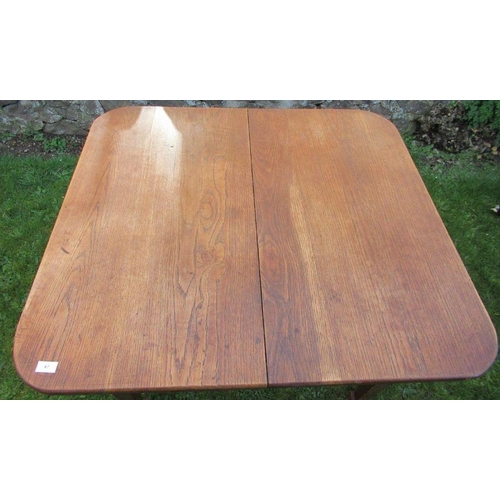 47 - An oak dining table, 42ins x 29ins, height 37ins