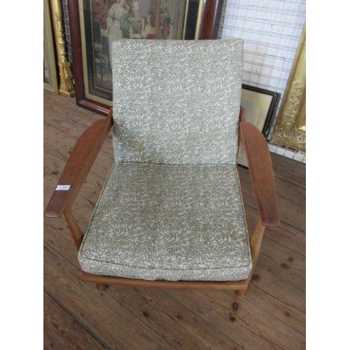 10 - A mid century reclining armchair