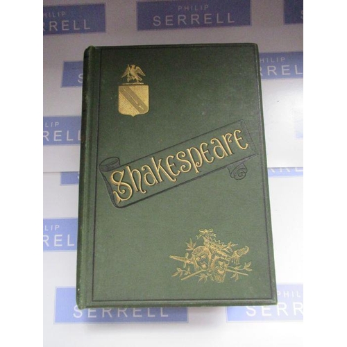 184 - 'The Plays of Shakespeare', edited by Thomas Keightley, J.S Virtue and Co, four volumes, gilt decora... 