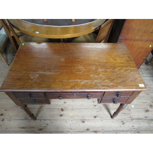 27 - A 19th century mahogany desk, width 42ins, depth 22ins, height 30ins