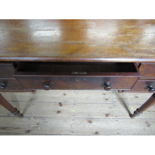 27 - A 19th century mahogany desk, width 42ins, depth 22ins, height 30ins