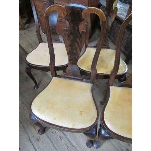 37 - A set of six Queen Anne style dining chairs