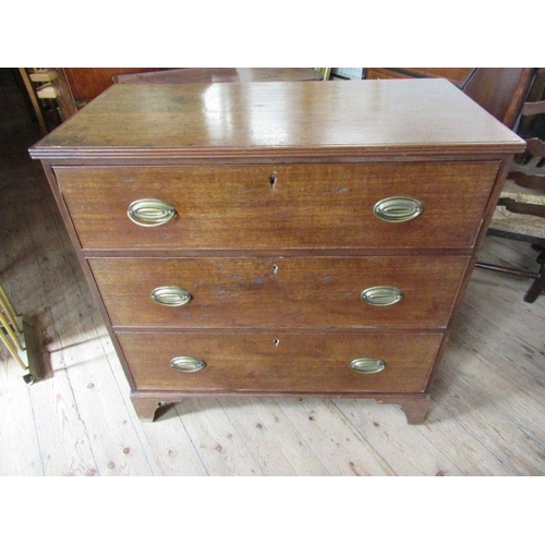 43 - A 19th century chest of drawers, width 37ins, depth 19ins, height 36ins