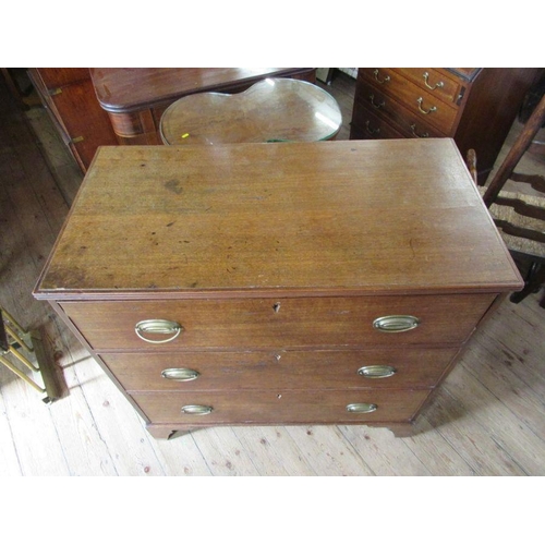 43 - A 19th century chest of drawers, width 37ins, depth 19ins, height 36ins