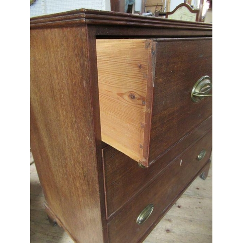 43 - A 19th century chest of drawers, width 37ins, depth 19ins, height 36ins