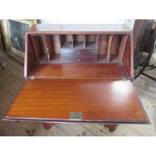 44 - An Edwardian bureau, width 30ins, depth 16.5ins, height 39ins