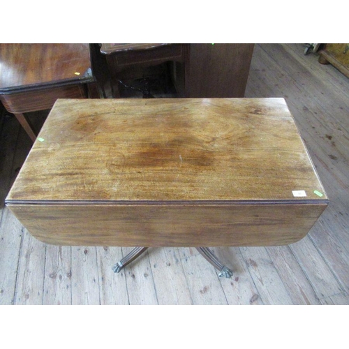 50 - A 19th century mahogany Pembroke table, width 40ins, height 28.5ins