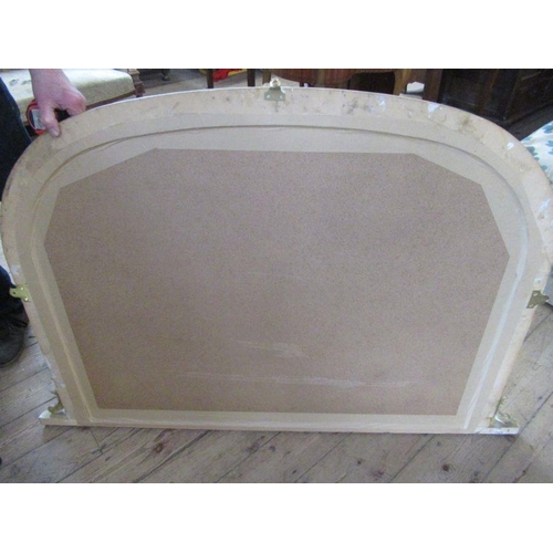 66 - A modern gilt overmantle mirror , width 56ins, height 38ins