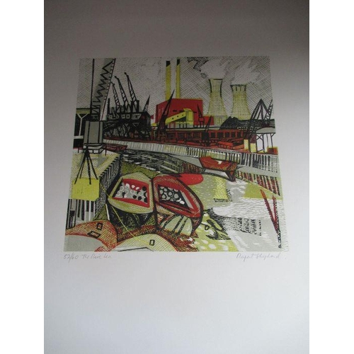 96 - Rupert Shephard, 'London, The Passing Scene' , limited edition folio of ten colour linocuts, each si... 