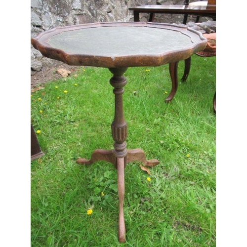 10 - A 19th century corner cupboard, 22ins x 36ins, together with a Victorian tripod table, diameter 19.5... 