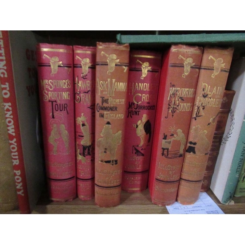 124 - A collection of 19th century and later Hunting related books, to include various titles , illustrate... 