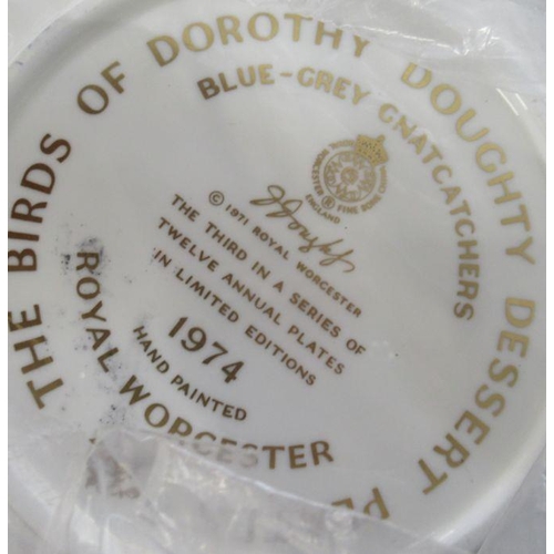 167 - 11 Royal Worcester Dorothy Doughty bird plates