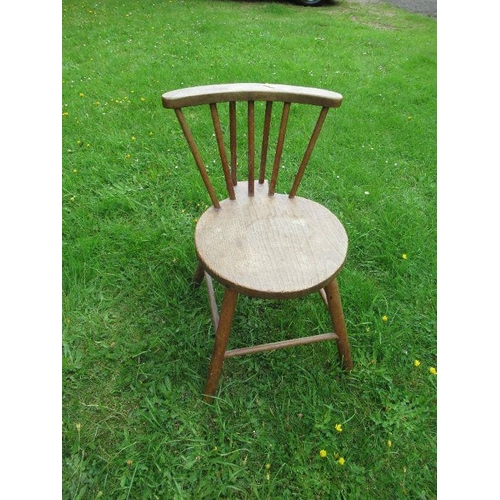 26 - A part ebonized Captains style chair, with gold decoration, together with a child's chair