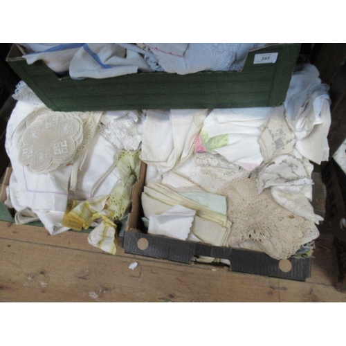 281 - Four boxes of assorted linen etc