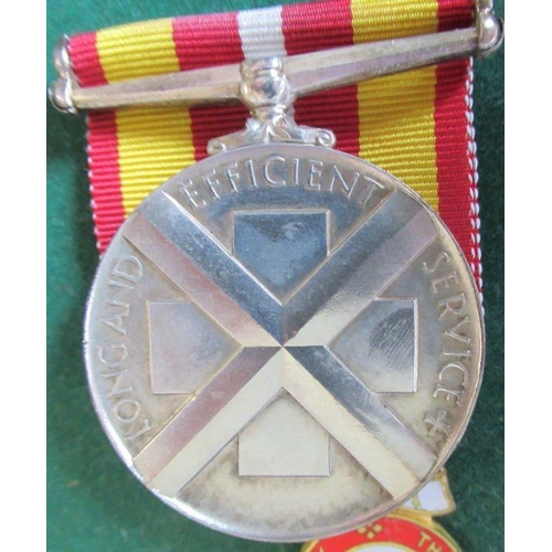 297 - British Red Cross, a Voluntary Medical Service medal, presented to Mrs Brenda J Daniels, with letter