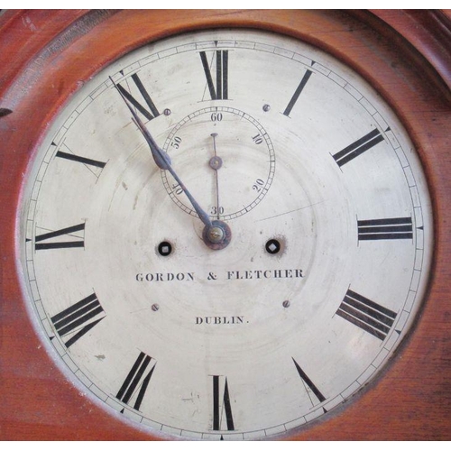 6 - A 19th century mahogany cased long case clock, the circular dial inscribed Gordon & Fletcher Dublin,... 