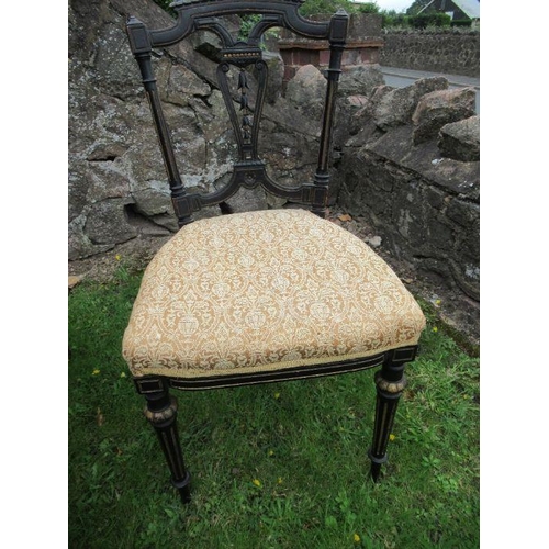 91 - A Victorian cabriole leg stool, together with a reproduction coffee table, 35.5ins x 18ins, height 1... 