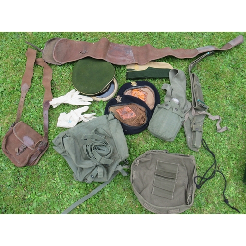 262 - A box of Military dress and hats to including General Staff, 5th Royal Inniskillen Dragoon guards ca... 