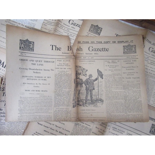 247 - General Strike 1926, British Gazette, edited by Winston Churchill, May 8th, 10th, 11th, 12th & 13th,... 