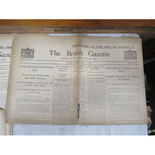 247 - General Strike 1926, British Gazette, edited by Winston Churchill, May 8th, 10th, 11th, 12th & 13th,... 