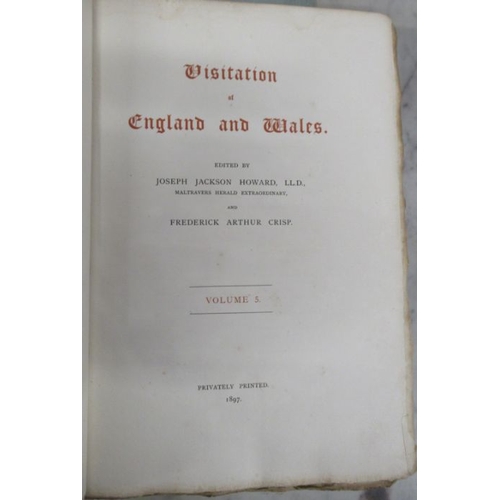 248 - Visitation of England and Wales, Vol 4, 5 & 6, limited edition privately printed 1896, 1897, 1906 fo... 