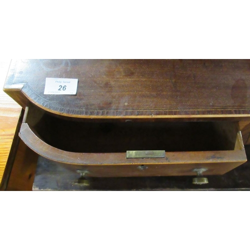 26 - A 19th century mahogany swing framed toilet mirror, width 25ins, depth 9.5ins, height 28.5ins