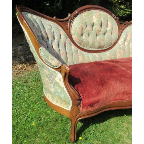 34 - A 19th century showwood spoon back settee