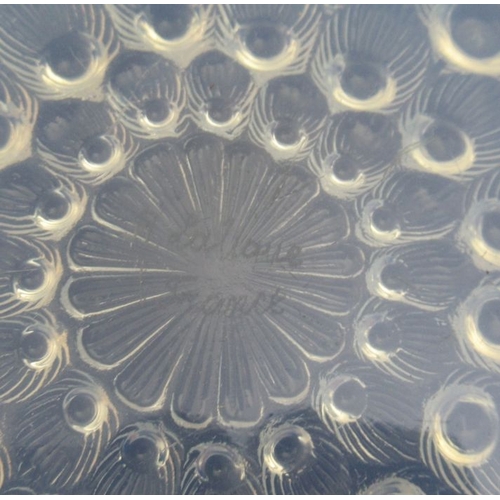 340 - A shallow Lalique dish, decorated in the Nemours pattern, diameter 12ins