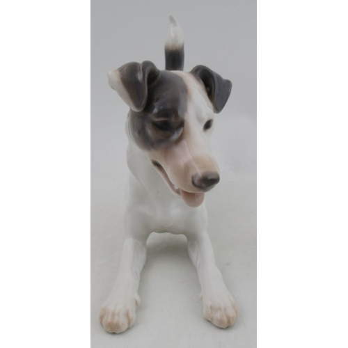 357 - A Bing and Grondahl model, of a playful terrier, No1723, (Pre 1948), 12ins x 7ins -  2nd quality sma... 