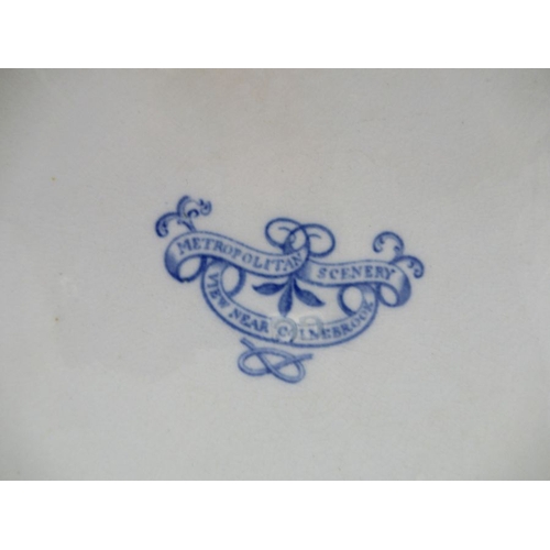 363 - A collection of 19th and 20th century blue and white dinner ware, to include Wedgwood Fallow deer, M... 