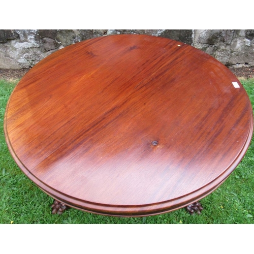 9 - A Victorian mahogany centre table, diameter 42ins