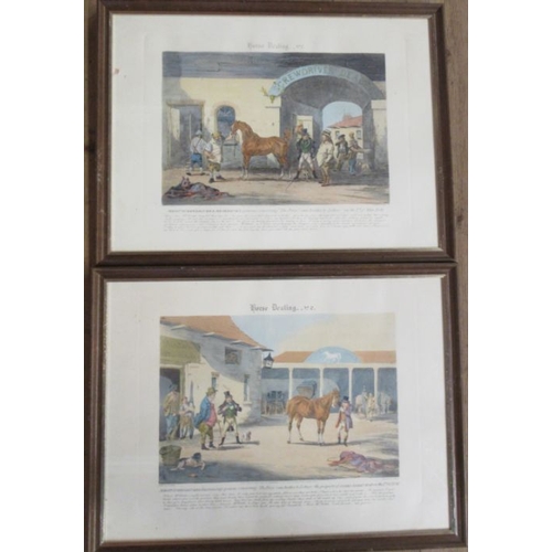 95 - An Antique colour print, The Celebrated Trotting Mare Steel Grey, 13.5ins x 13.5ins, together with t... 